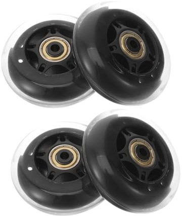 BESPORTBLE 4stücke Transparente Pu-räder Geeignet Für Möbel Rollschuhe Und Gepäck Ersatzrollen Für Skateboard Und Inline-Skates