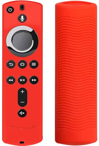 Remote Control Case for Fire TV Stick 4K Alexa Voice Remote Control, Non-Slip Silicone Protective Case, Remote Control Cover for TV Accessories