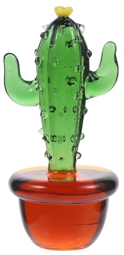 Alipis 2 Pezzi arredamento cactus in miniatura piante finte alte Faux Cactus insegna al neon artificiale viti finte decorazione delle piante scelta di cactus di Bicchiere