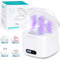 Aggiornato 49000 Hz dispositivo di pulizia ad ultrasuoni con 6 pulitori a ultrasuoni UV, 340 ML Ultrasonic Cleaner Dental Pod per protesi dentarie, retainer, allineatore, binario, protesi, gioielli