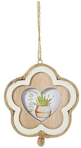 POPETPOP Holz-bilderrahmen Ornament Haus- Unvollendeter Rahmen Blumenform Für Kreative Und Weihnachtsbaumgestaltung Leicht Und Vielseitig Einsetzbar