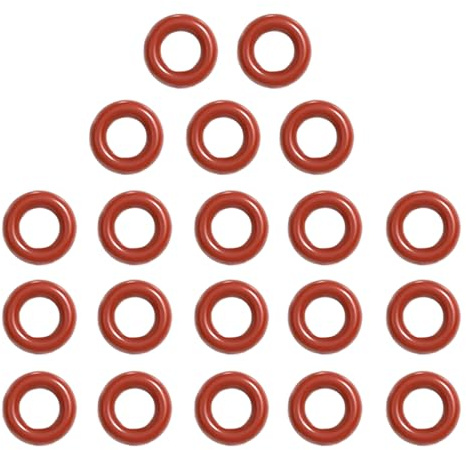 20 x Kaffeemaschine-Schlauchdichtungen 4mm für Saeco Siemens Bosch Kaffeemaschine-Druckrohr Teflonrohr Dichtung für Silikon Gummi Dichtung O-Ring