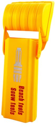 Orange Excavator Arm Sand Digger Toy with Movable Joints, Hand Digger Shovel Tool for Kids Adults, Fun Sandbox & Snow Play Equipment for Outdoor Digging-Yellow