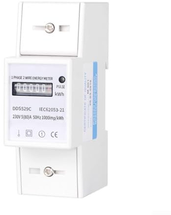 Compteur d'énergie électrique mécanique analogique avec sortie d'impulsion pour une surveillance précise de la consommation d'énergie résidentielle ou commerciale AC 230 V 80 A