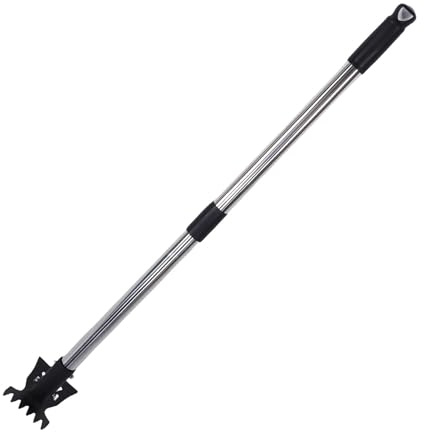 Fabater Binette de Jardin, Outil de désherba 2 en 1 Robuste à Double tête, cultivateur à Long Manche réglable de 160 cm avec 5 Dents pour désherber, Labourer, jardiner, parterres