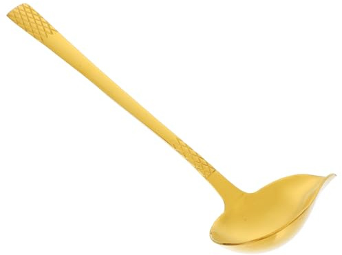 Edelstahl Soßenlöffel mit Entenschnabel, Kreativ, Gold, 1 Stück | Küche und Kochen, Fein Verarbeitet, Robust und Vielseitig, Angenehmer Griff, Elegante Form