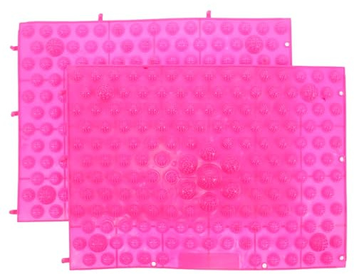 OATIPHO Alfombrillas de Masaje para Pies Alivio de Estrés 2piezas de Tpe Presa Rosa Antideslizantes para Fiesta de Bodas y Halloween