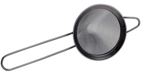 BAZEITFLOW Filtro per Cocktail in Acciaio Inox Antiruggine Colino a Triangolo Manico Pratico per Filtrare Ghiaccio e Residui in Cucina e Bar