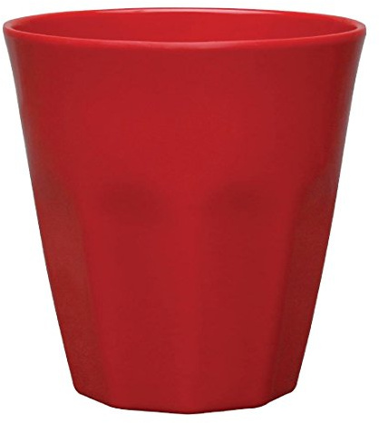 Olympia Kristallon Plastic Tumblers Set 290 ml/10 oz (Pack of 6), Red, Virtually Unbreakable Cups, Dishwasher Safe, CR343