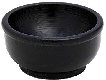 NKlaus bruciatore d'incenso nero diametro 6,5 cm ciotola decorativa in pietra ollare bruciatore d'incenso in pietra ollare 7510