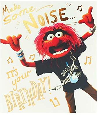 UK Greetings | Funny Birthday Card | Happy Birthday Gifts | Him, Boys, Men | Animal From the Muppets Fun Design | With Envelope | 165 x 190 mm