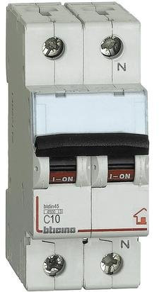 BTicino SFC810NC10FP btdin45 - magnetot C10 1P+N 2m 4500A