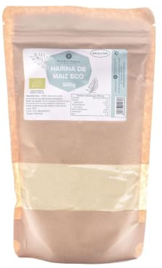 PLANETA HUERTO | Harina de Maíz Sin Gluten Ecológica 500 g | Ingrediente Versátil para Recetas Saludables y Sin Gluten