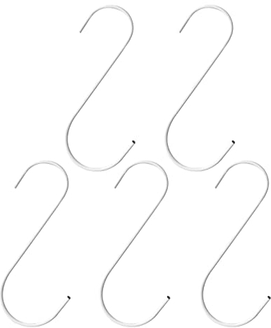GeeRic 5PCS Ganci a Forma S, Ganci per Umidificatore per Radiatore Multifunzione Appeso Gancio in Ferro Metallo Attaccapanni per Bagno,Camera, Soggiorno,Ufficio,Cucina
