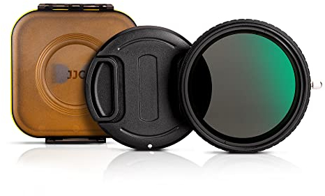 JJC Filtre à densité neutre variable 58 mm + filtre polarisant circulaire CPL, 2 en 1 ND2 ND4 ND8 ND16 ND32 dégradé réglable polarisant combiné pour objectifs d'appareil photo à filetage de 58 mm