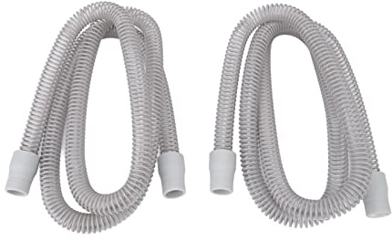 Universal-CPAP-Schläuche, 2 Stück Universal-CPAP-Schlauch, Hohe Flexibilität, 70,9 Zoll Länge, Glattere Bohrung, Atemgeräteschläuche für Heimkrankenhäuser, ResMed, Verschiedene Masken, Ultraleicht