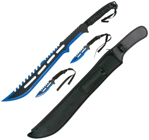 G8DS Machete & Wurfmesser Set Trainingsmesser Outdoormesser Gürtelmesser schnelles Werfen Messer Messer werfen für Profis