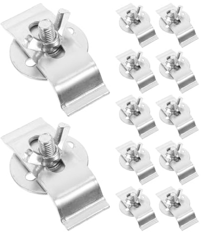 jojofuny Kit De Réparation Évier Sous Plan Avec 12 Clips De Fixation En Acier Support Robuste Pour Installation Facile Accessoires Bricolage Cuisine Salle De Bain