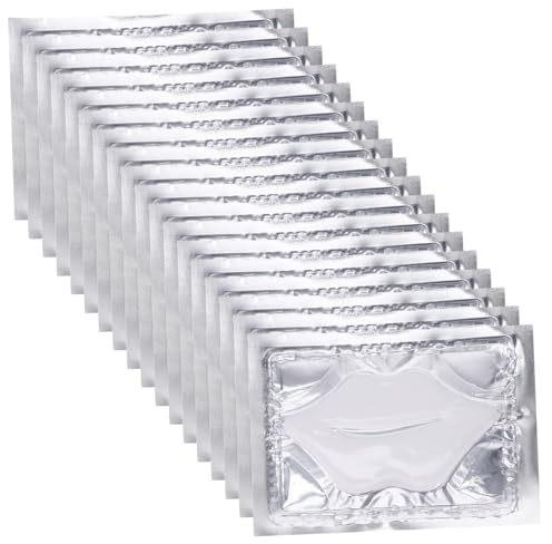 DECORNIJIA 25pezzi Maschera in Gel Per Labbra Idratante Cuscinetto Per Labbra Notturna Maschere Esfolianti Per e Delicate