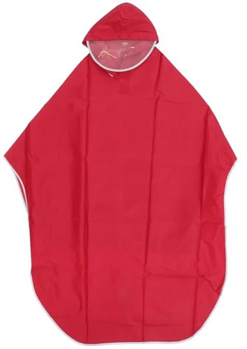 SRJUSV Wheelchair Poncho Waterproof Bike Poncho Raincoat Wheelchair Hooded Red Scooter Cover Men and Women