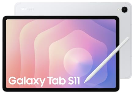 Samsung Galaxy Tab S11, AI Tablet, Wi-Fi, Lightweight Design, Multi-Modal AI Tools, DeX Connect, 128GB Storage, 12GB Memory, Long Battery Life, Silver, 3 Year Extended Warranty (UK Version)