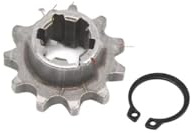 T8F 25H 11T 13T 14T 15T 17T 19T 20T 25T For 47cc 49cc Front Pinion Sprocket Chain Cog Mini Moto Bike Scooter(T8F-13T)