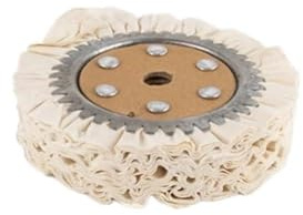 Gettimore Ruota in panno lucidante con anima in ferro, 125/150/200/250/300 mm, strumento abrasivo a prova di piuma per metallo, legno, plastica, gioielli, acciaio inossidabile