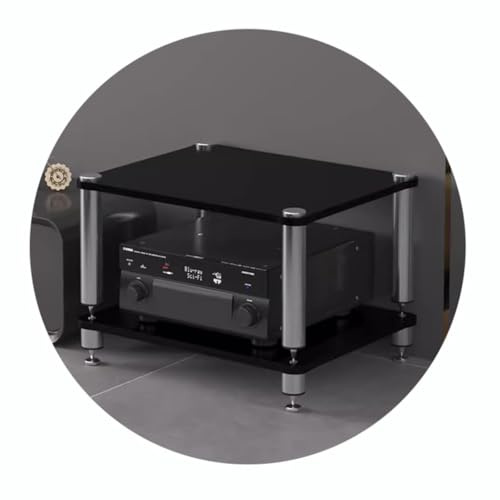 Rack HiFi con ammortizzatori di vibrazioni Mobili AV multistrato per dispositivi di streaming amplificatori e giradischi - 1/2/3/4 livelli Home Theater & Studio Audio Stand