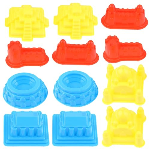 LALADEFIEE Set Stampi per Castello di Sabbia 30 Pezzi in Plastica Pp, Giocattoli da Spiaggia, Gioco Creativo Interno ed Esterno per Sviluppo Motorio e Attività Ludiche Colore Colore Casuale