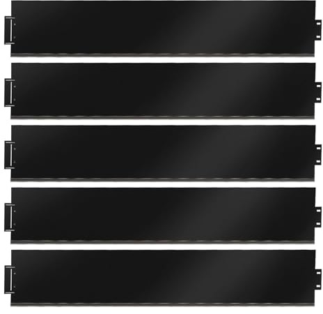 Monucep Bordure de pelouse en métal galvanisé, 5 m, 10 m, 15 m, 20 m, 25 m, 30 m, 35 m, 40 m, 45 m, 50 m, palissade, Peut être utilisée pour Cour, Jardin, Noire (Longueur 20m - Hauteur 18cm)