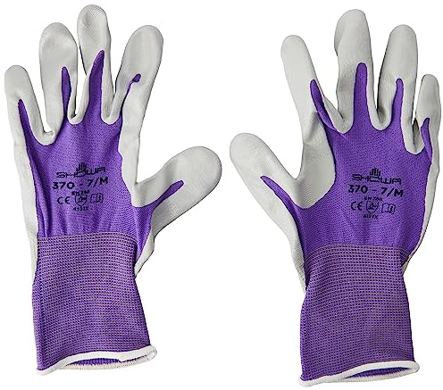 Spear & Jackson 370M4KEW Kew Gardens Collection Multi-Purpose Gardening Gloves, Purple - Medium