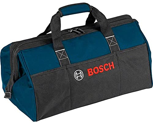 Bosch Professional Werkzeugtasche (mittelgroß, robustes 600D-Polyester, strapazierfähige Reißverschlüsse, praktisches Design 480x280x300 mm, große 180-Grad-Öffnung)