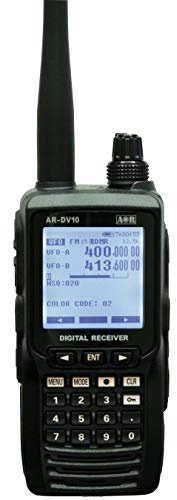 AOR AR-DV10 – Ricevitore SDR Portatile Banda Larga (100 kHz - 1300 MHz) | Scanner Digitale e Analogico per DMR, TETRA, P25, NXDN | Impermeabile IPX5, Include Batteria 2000 mAh & Scheda SD