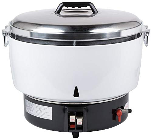 Avantco GRCNAT Natural Gas 110 Cup (55 Cup Raw) Gas Rice Cooker - 14,000 BTU
