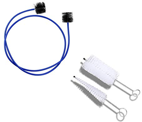 Trompete Reinigung Pflege Kit Trompete Mundstück Bürste Trompetenreinigungsset Pflege und Reinigung Bürsten Set für Musikinstrumente Blechblasinstrumente Trompete Horn Euphonium Tuba Blau