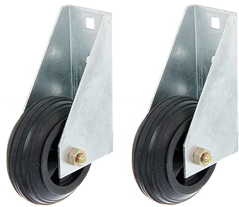 Alberts 215095 Torlaufrolle | für schwere Tore, zum Anschrauben | feuerverzinkt | Ø80 mm | 2er Set