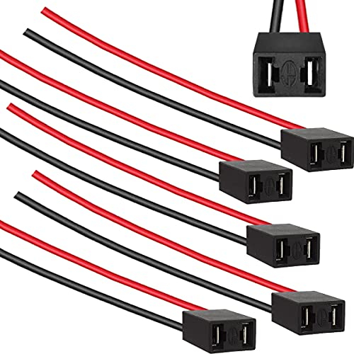 Xiatiaosann H7 LED Scheinwerfer Stecker Auto Lampe Adapter Buchse Kabelbaum für LED Scheinwerfer Nebelscheinwerfer Stecker Ersatz Kit, 5 Stück