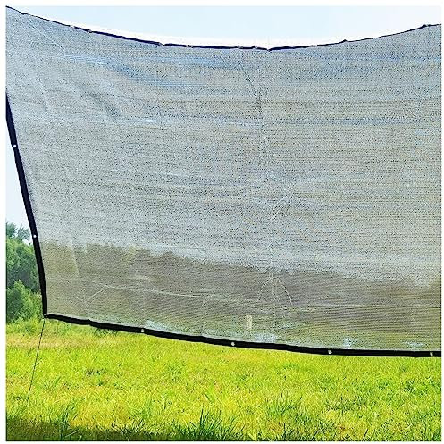 Aluminet Shade Cloth for Cars, Aluminium Foil Shade Sails 1x2m 3x4m 4x5m Silver Reflective Greenhouse Covers Sunblock Shade Cloth Net Mesh Tarp UV Resistance Awning Shelter for Dog Chicken Coop Shade
