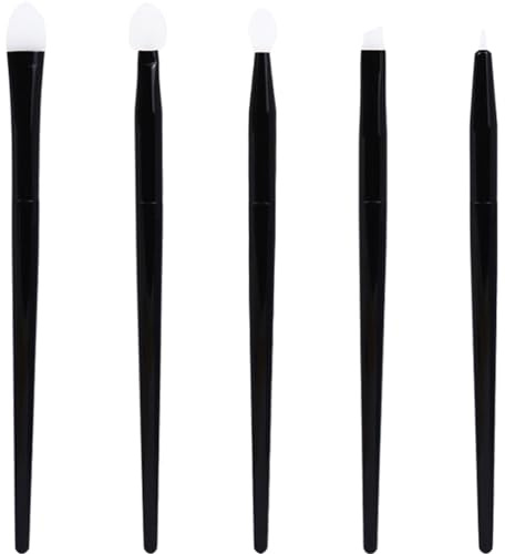 CIMAXIC Brochas De Maquillaje De Pinceles Pincel De Labios De Silicona Aplicador De Sombras De Ojos Para Viaje y Profesional