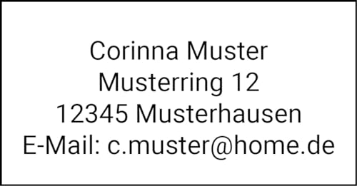 Adressaufkleber 40 Stück 48x25mm mit Ihrem Wunschtext. Sie entscheiden was auf dem Etikett stehen soll.
