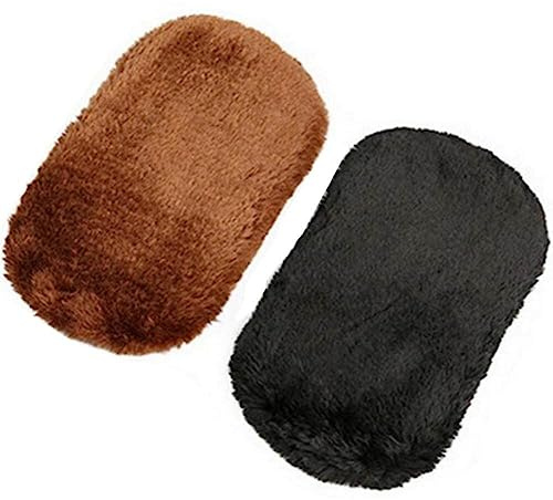 Zghhc Chiffon De Nettoyage De Chaussures en Peluche, 2 Pièces, Chiffon De Nettoyage De Chaussures, De Cirage De Chaussures, Nettoyeur De Maroquinerie, Outil d'entretien du Cuir