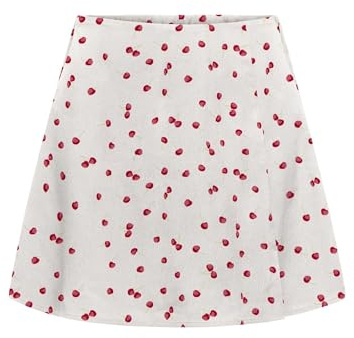 ONLY Onlnova Life Elite Chay Jupe-Short AOP pour Femme, Cloud Dancer, M