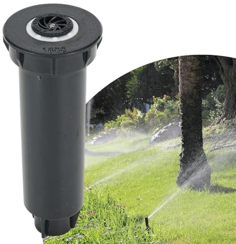Solución de riego eficiente para jardín, 14 puntos, difusor enterrado, con conexión de manguera y distancia ajustable