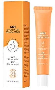 Gesichtshaarentferner für Frauen, Oberlippenhaarentfernung Creme 1x20g, Damenbart Entferner, Hair Removal Cream,Schmerzlose Haarentfernungscreme Gesicht (1)