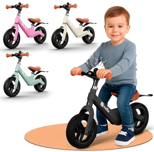 Mallie® sicheres Kinder Laufrad ab 2 Jahre I Inkl. Klingel & Spritzschutz I Lenker und Sitz Verstellbar - Laufräder, Laufrad ab 3 Jahre, 4 Jahre Balance Bike I Weihnachten