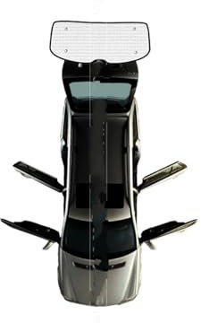 Chaussette Vitre pour Hyundai pour Santa pour Fe CM 2007~2012 2008 2009 2010 2011 Pare-Brise De Fenêtre De Voiture Pare-Soleil Protection UV Réflecteur Pare-Soleil Voiture Protege Soleil(Rear Windsh