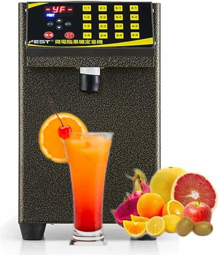 HOTAPEPU Automatic Fructose Dispenser, Commercial Syrup Dispenser Of 8.5 L, Fructose Quantitative Machine, 360 W, 0-40 ° C, Adjustable Temperature, Coffee Equipment ~/
