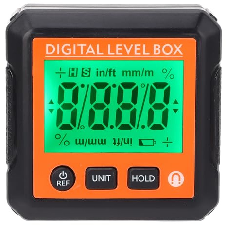 Generic Scatola di Livellamento Elettronica, Goniometro Digitale Ad Alta Precisione, Funzione Data Hold, Campo 4x90° per la Lavorazione del Legno (#3)