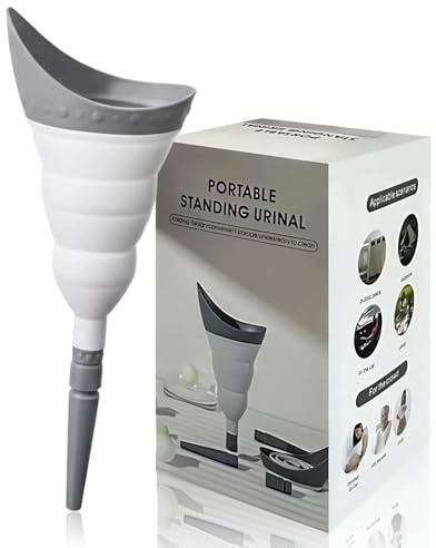Fognill Female Urinal Device - Reusable Silicone Urinal Funnel for Women, No Leak Standing Up to Pee Funnel, Foldable & Portable Urine Cups for Travel, Camping, Hiking & Outdoor Activities