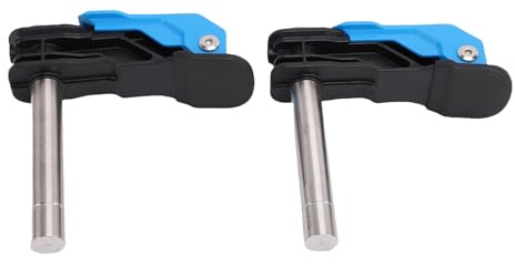 Ausla 2PCS Morsetti in Acciaio Inossidabile per Fori da Banco, 19mm 3/4 Pollice, Morsetto Regolabile a Blocco Rapido per Banco da Lavoro in Legno
